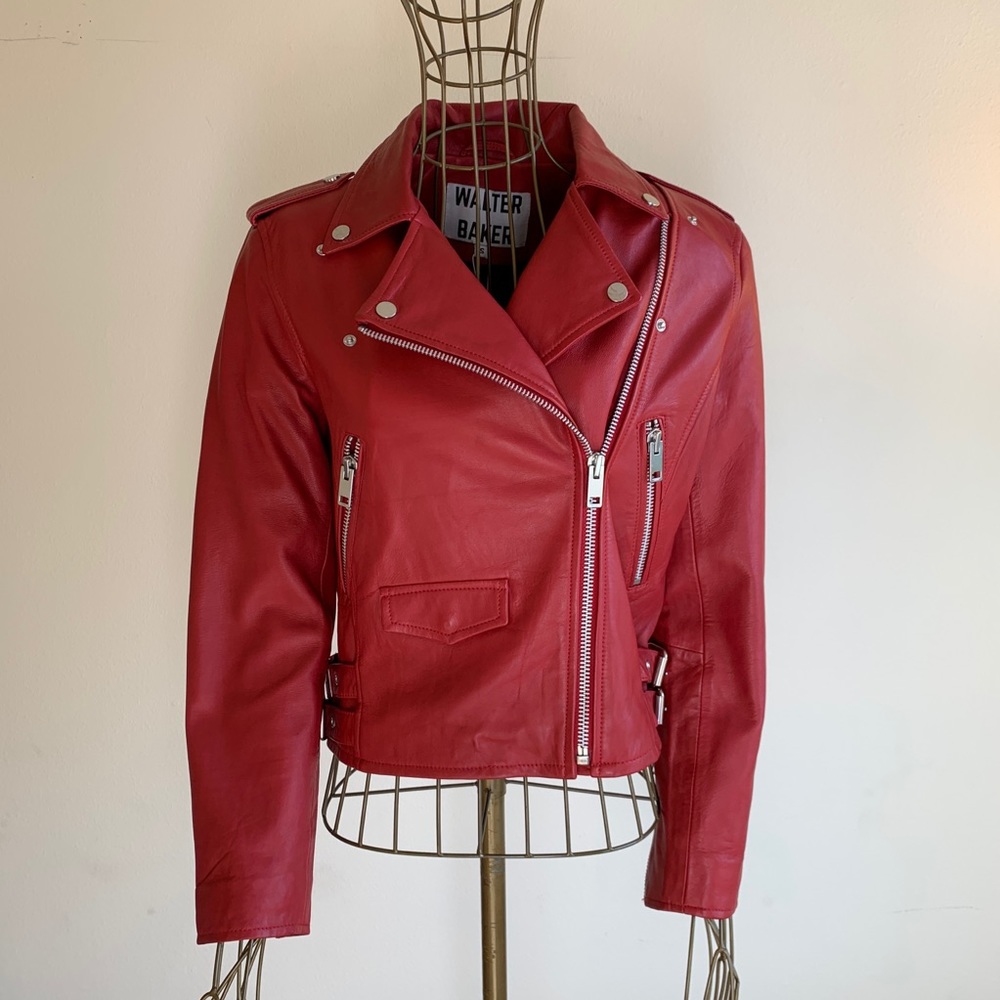 Walter Baker Liz Leather Moto Jacket